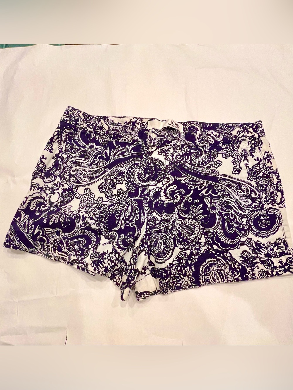 Joe Fresh Navy and White Print Shorts